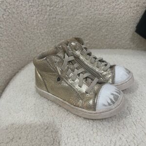 Old soles Gold High-Top Kids Sneakers 26